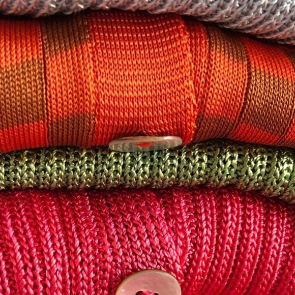 Calle Del Mar checkered orange cardigan 🍊 - Picture 2 of 7